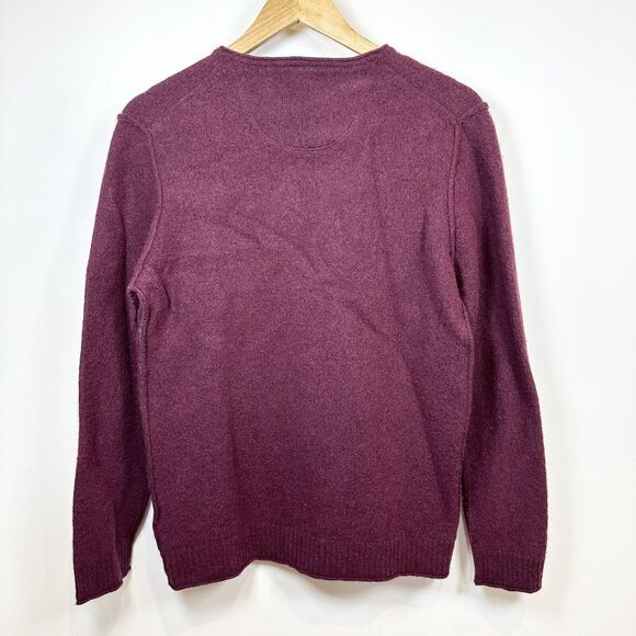 White Stuff Sweater Women's Large Red Burgundy Laundered Classics Lambs Wool - Picture 7 of 14